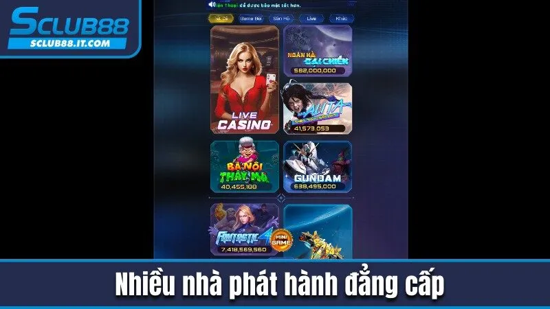 Sclub88 – Nhà Cái Cá Cược Trực Tuyến Uy Tín Số 1 Việt Nam 2025 {runningwave.uk.com} 21 Nhiều nhà phát hành đẳng cấp